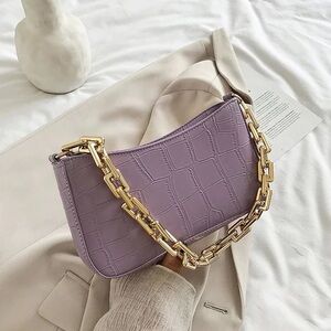 POLANCO HANDBAG- Purple Shoulder Bag- Crossbody option